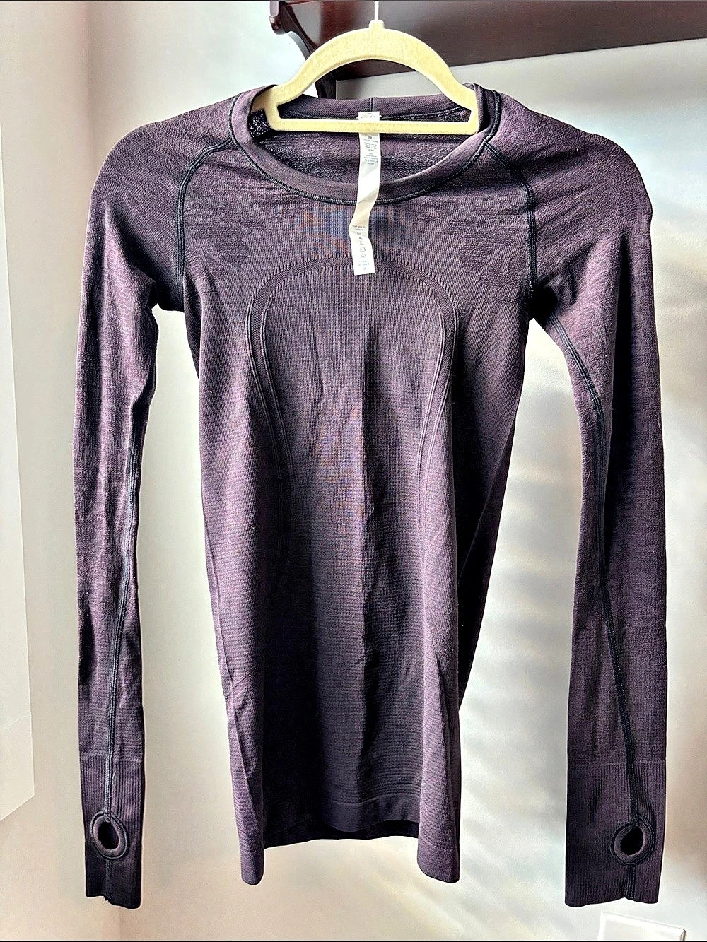Lululemon Swiftly Tech Long Sleeve Crew Purple/Burgundy